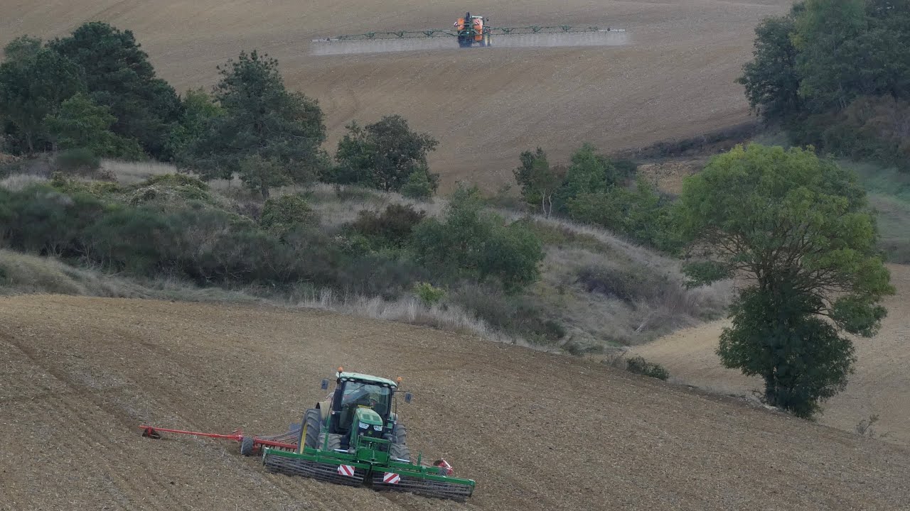 Semis du blé dur 2023 🌱| Aude | John Deere 6190r & Kuhn Megant 600