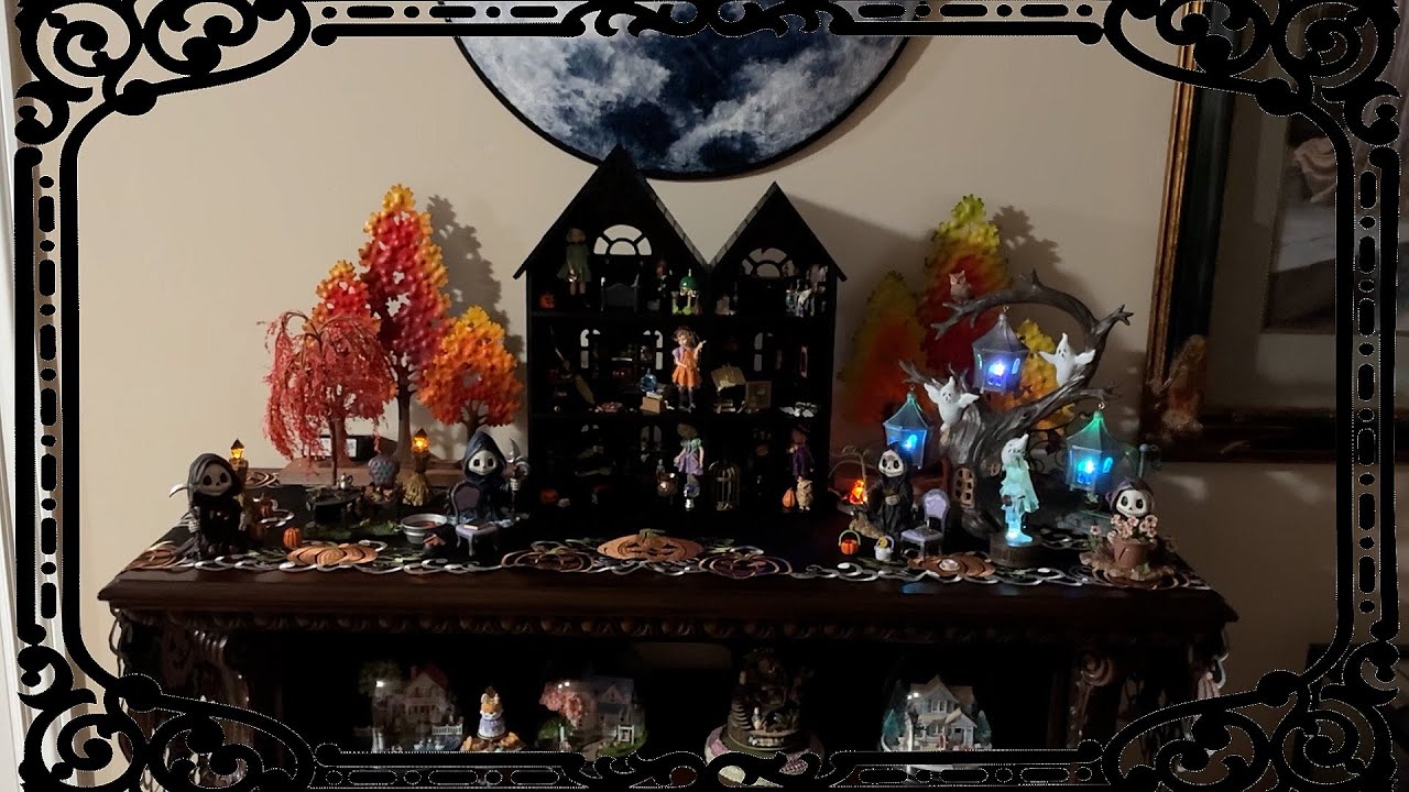 1:24 Scale Haunted Halloween Dollhouse Miniature Scene Tour