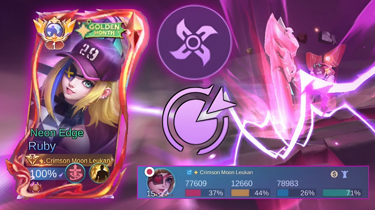 THE POWER OF ASSASIN EMBLEM ON RUBY!! (IT'S  BETTER OFFENSIVELY)-MLBB