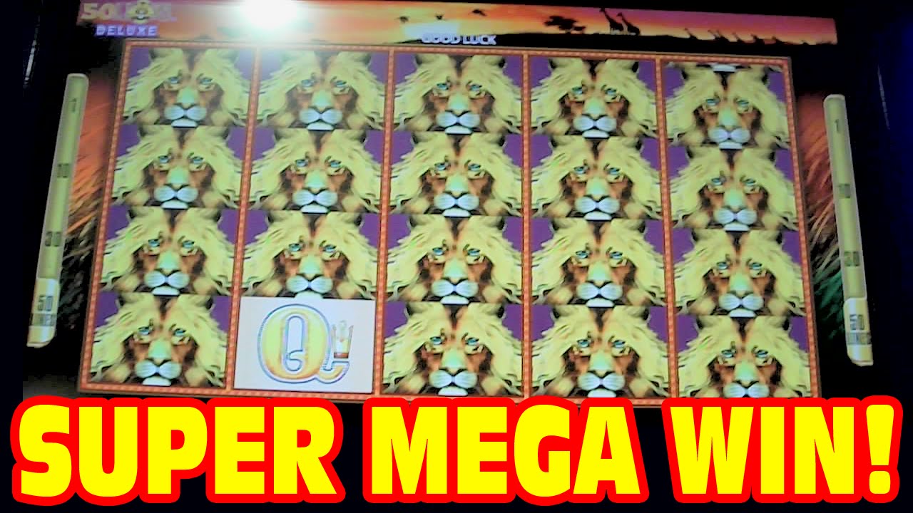 50 Lions DELUXE - SUPER MEGA BIG WIN - New Slot Machine 3 Bonus Showcase