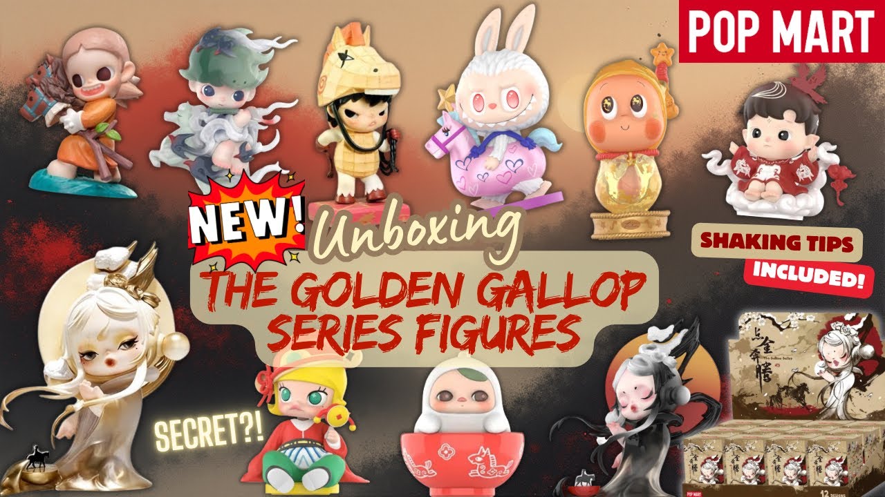 ULTRA SECRET?! 🌟 The Golden Gallop Series Figures with Shaking Tips by Pop Mart