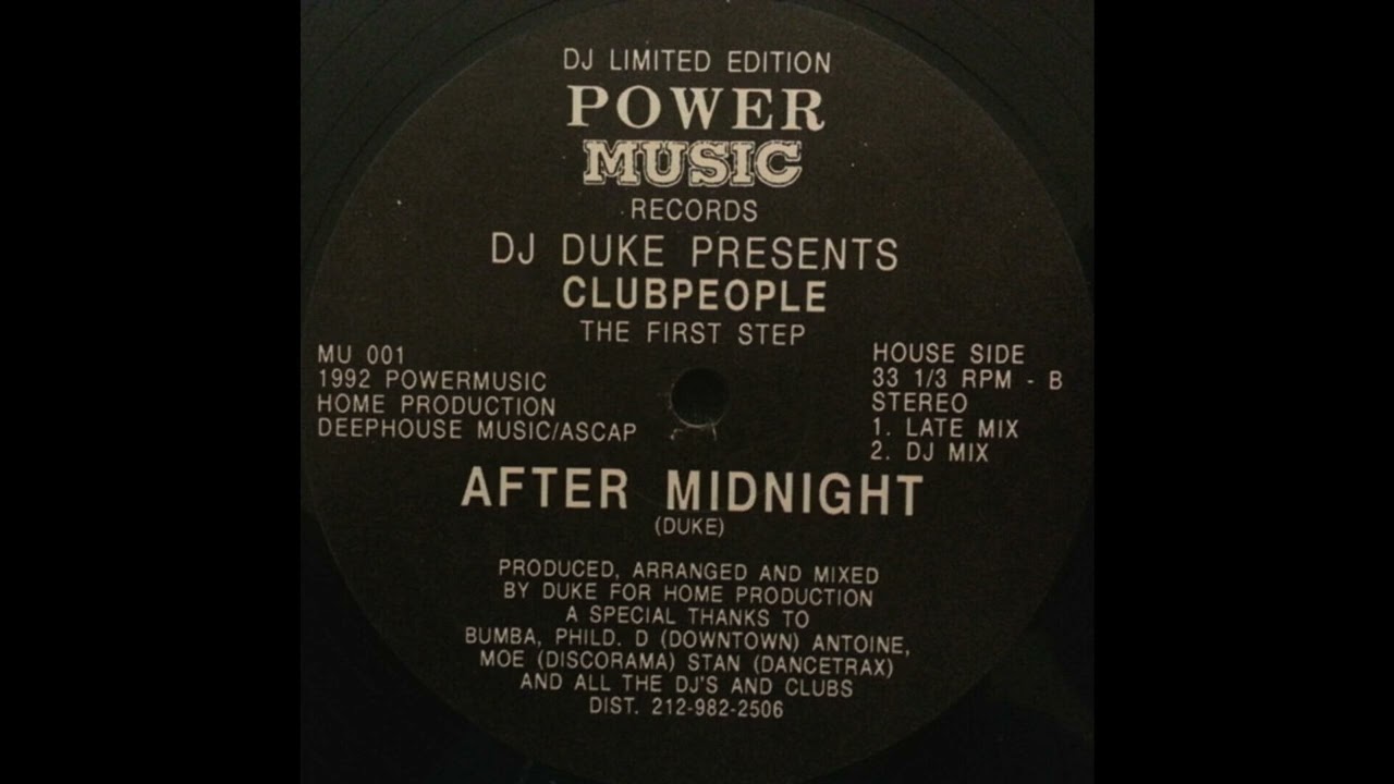 DJ Duke presents Clubpeople - After Midnight (Late Mix)
