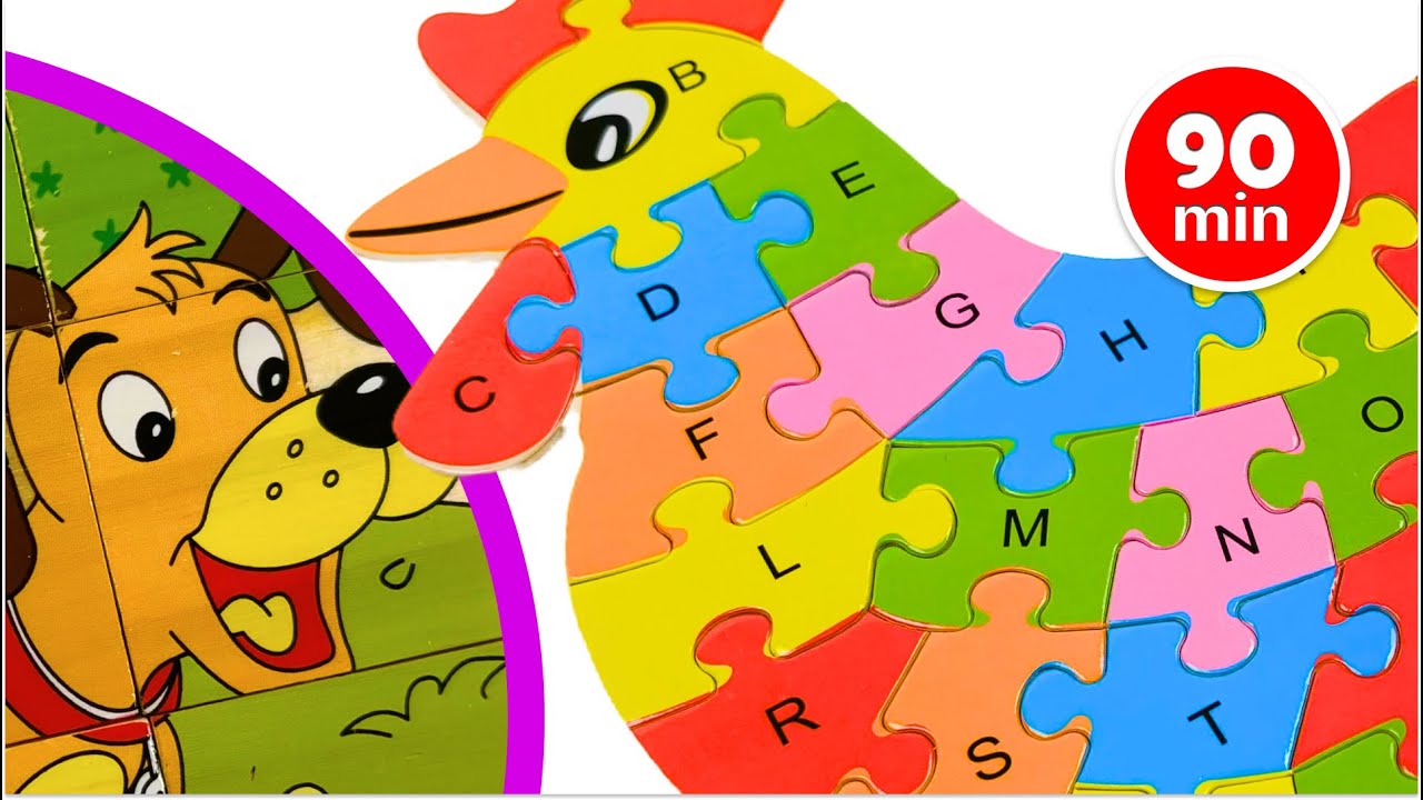 Learn ABC, Counting, Numbers, Shapes and Solve Animal Puzzle Games For Kids