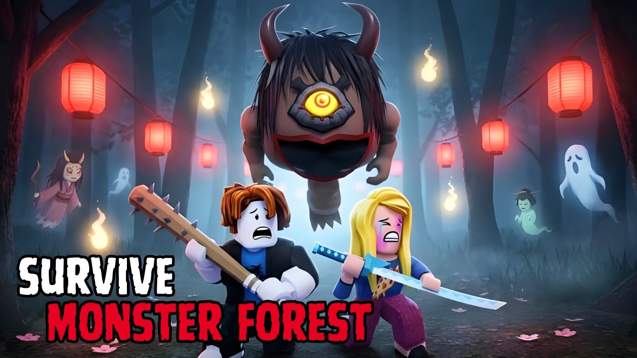 Survive Monster Forest⛩️- Full Game Walkthrough & Ending - Roblox