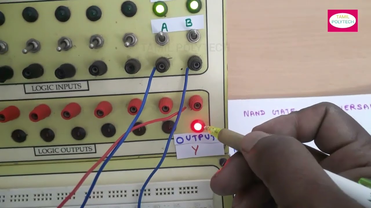 REALIZATION OF BASIC GATES USING NAND GATE IN TAMIL