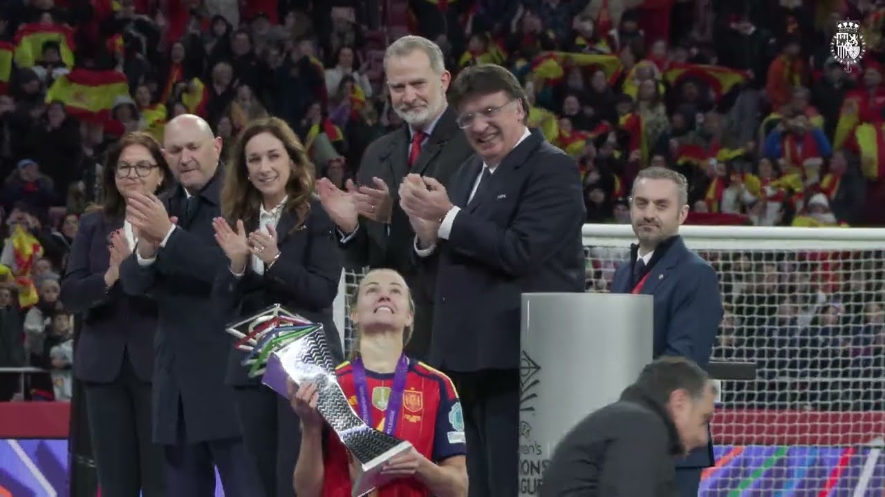 Don Felipe asiste a la final de la “UEFA Women’s Nations League” entre España y Alemania