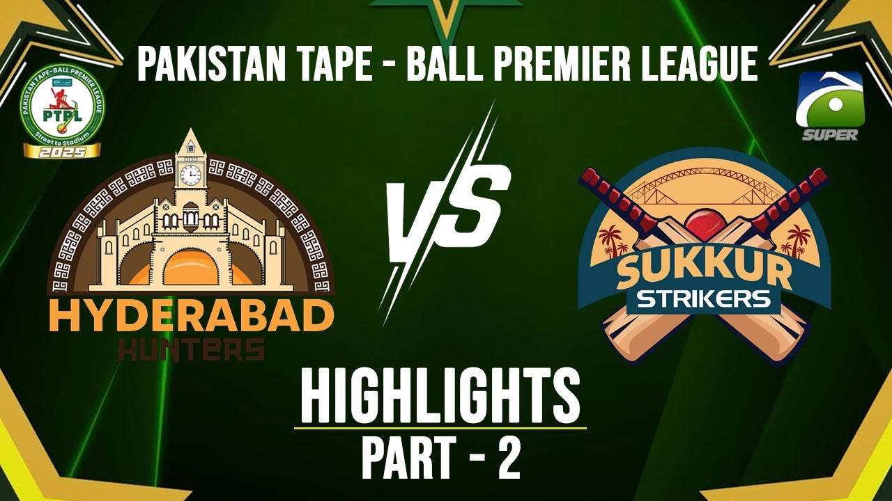 Highlights - M12 - P2 | Hyderabad Hunters vs Sukkur Strikers | PTPL | Geo Super