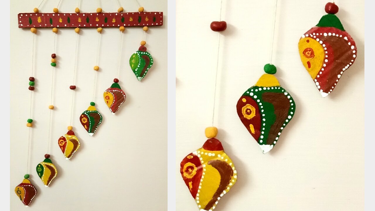 Rajasthani model wall hanging / shank wall decor from waste / reuse of cardboard
