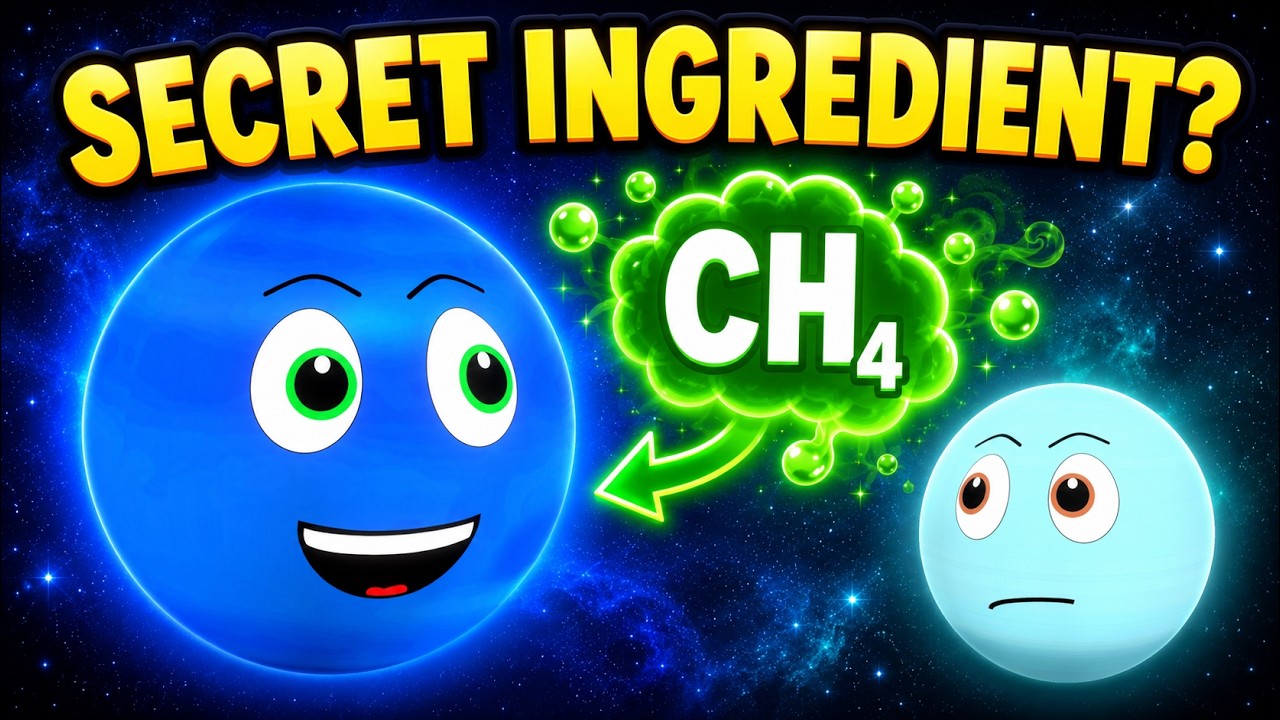 Why is Planet Neptune Blue? 🌊 Is it because it’s COLD? (Space Myth Busted!)