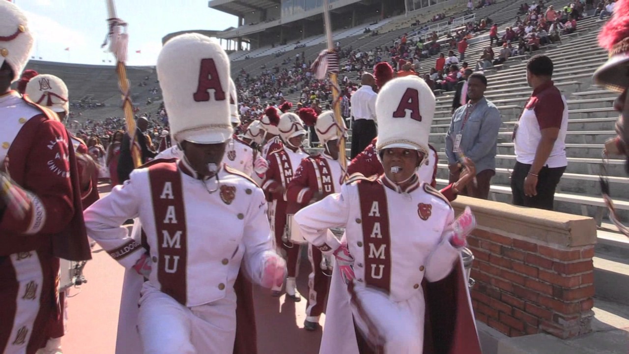 75th Magic City Classic - AAMU Marching into the Stadium