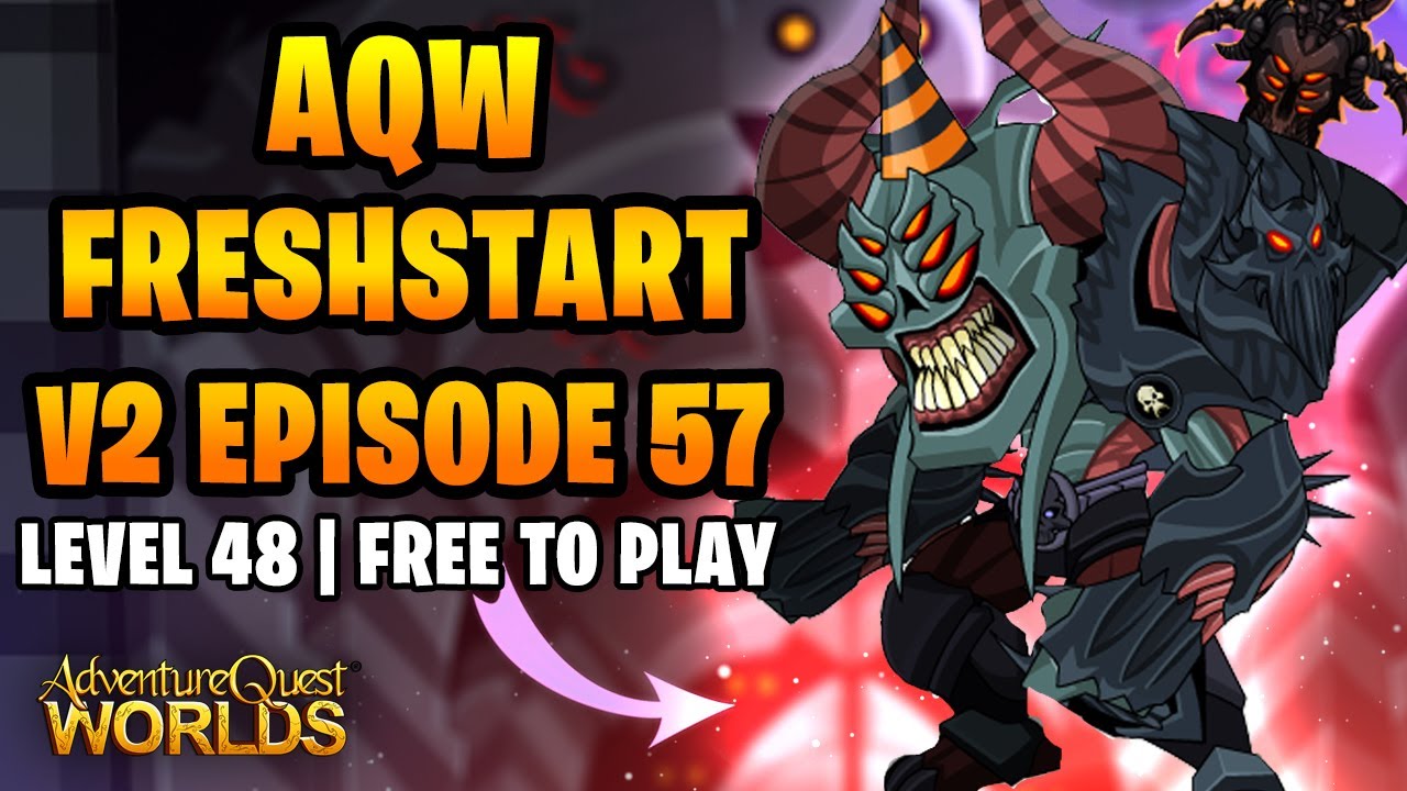 AQW Freshstart V2 F2P Episode 57 - I GOT NULGATH'S BIRTHDAY GIFT FARMING PET!  FREE TO PLAY PLAYER!