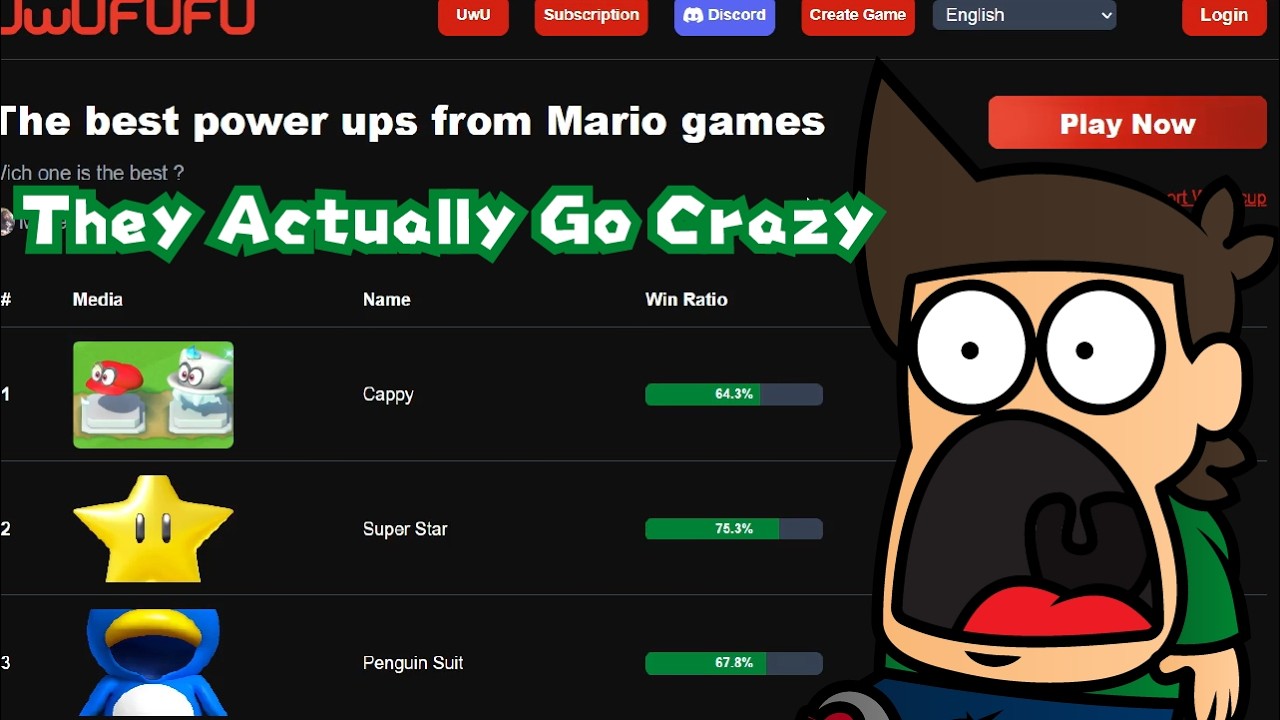 Wait, Mario Power Ups Slap