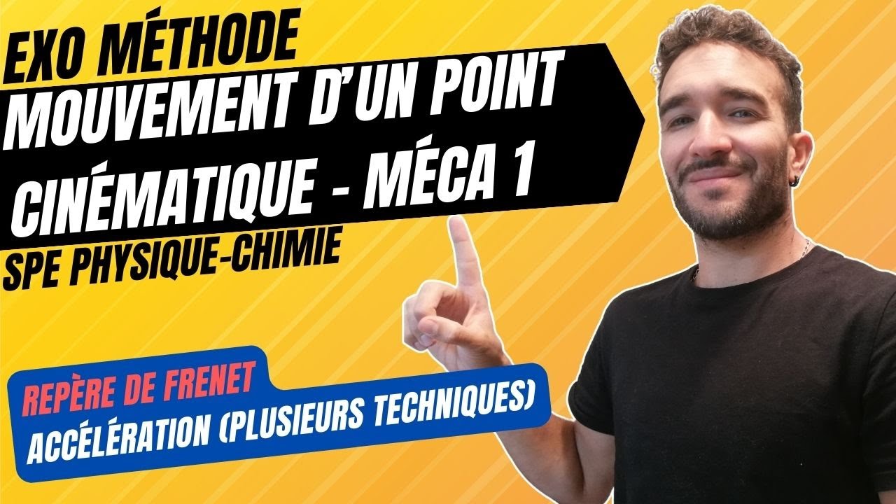 [TERM SPÉ PHYSIQUE] MÉCANIQUE - CINÉMATIQUE DU POINT / ACCÉLÉRATION & REPÈRE FRENET / EXO MÉTHODE 🎯