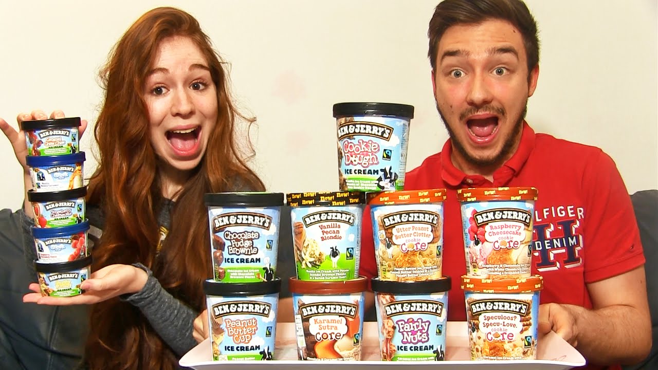 ICE CREAM CHALLENGE en COUPLE !!  14 Parfums BEN & JERRY'S DELICIEUX !!