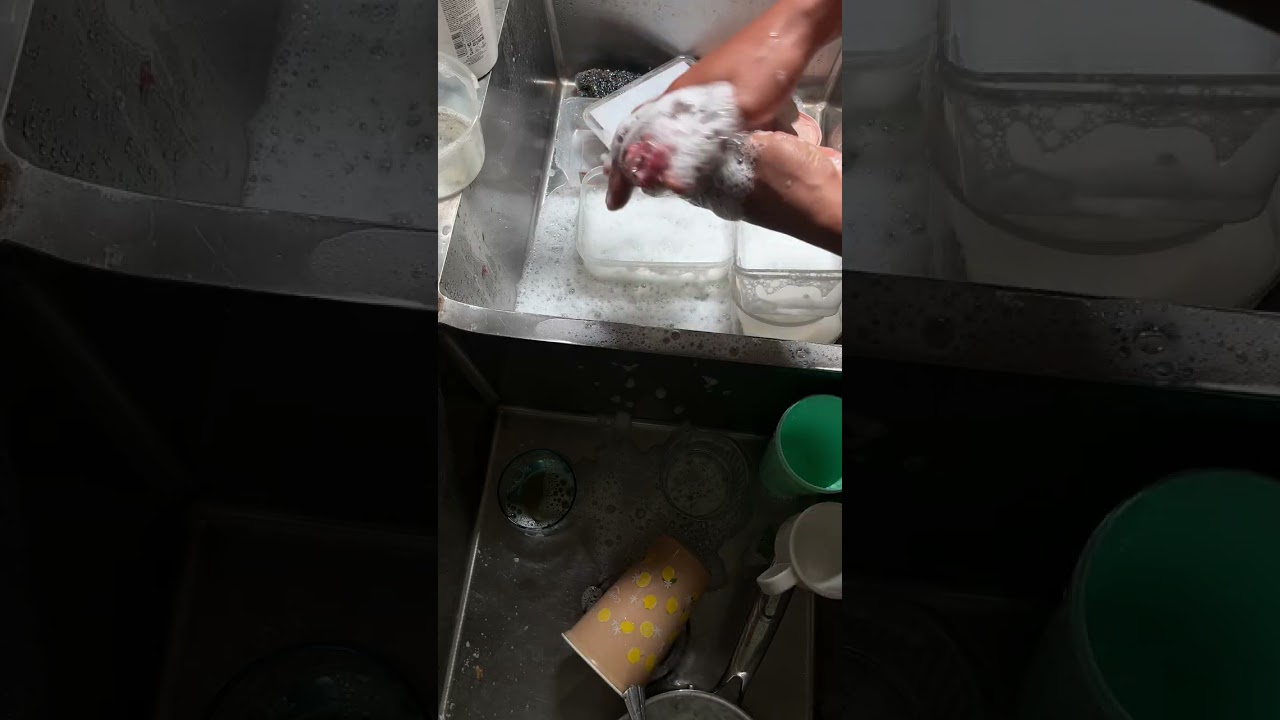 ASMR Kitchen Cleaning – Plates & Utensils (Day 68)