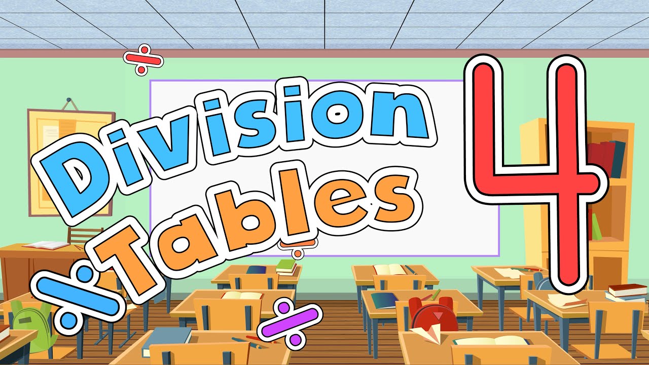 Division Tables | 4 | Jack Hartmann