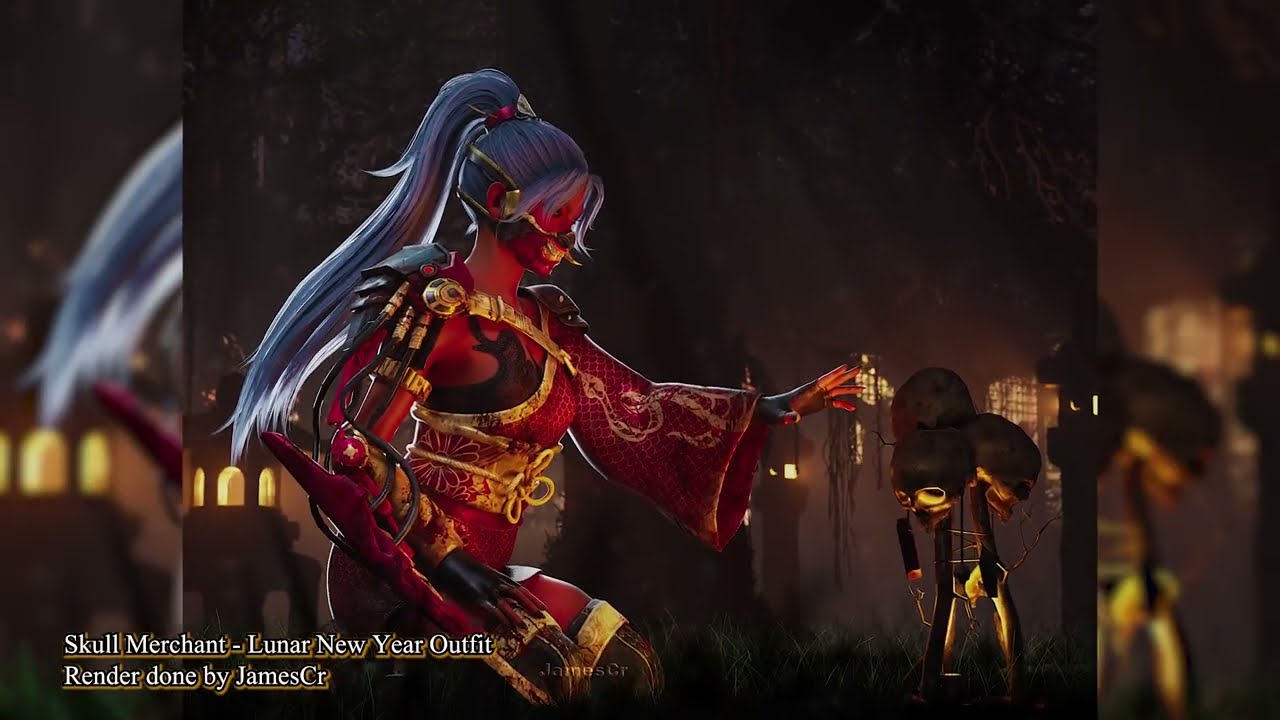 Skull Merchant - Lunar New Year outfit - Behind the scene