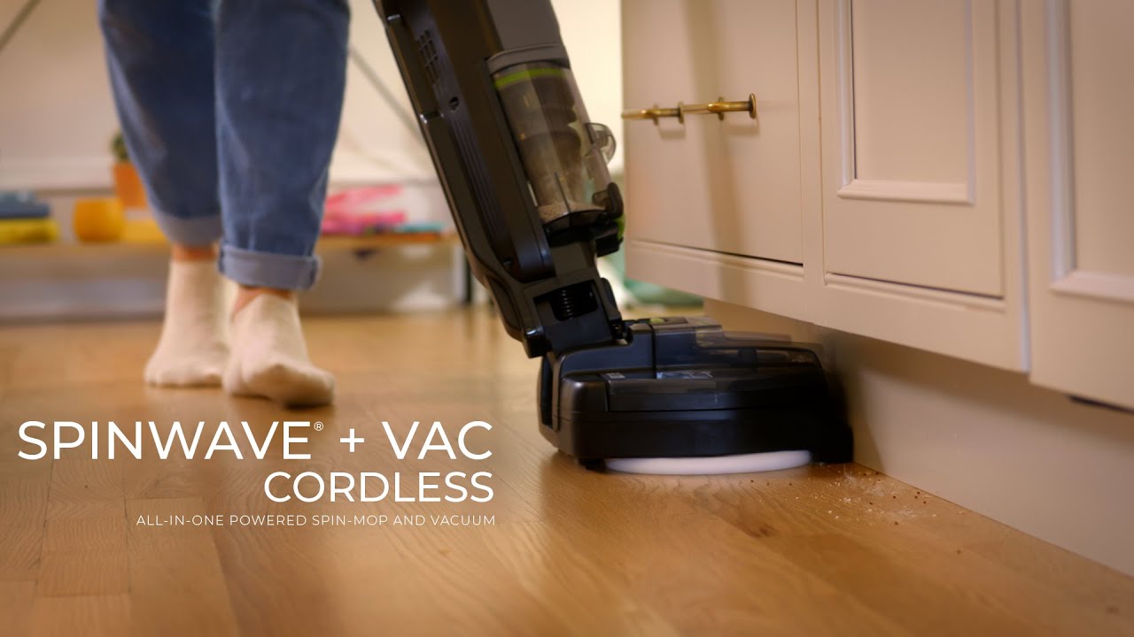 SpinWave&reg; + Vac Cordless All-In-One Powered Spin-Mop and Vacuum Feature Overview