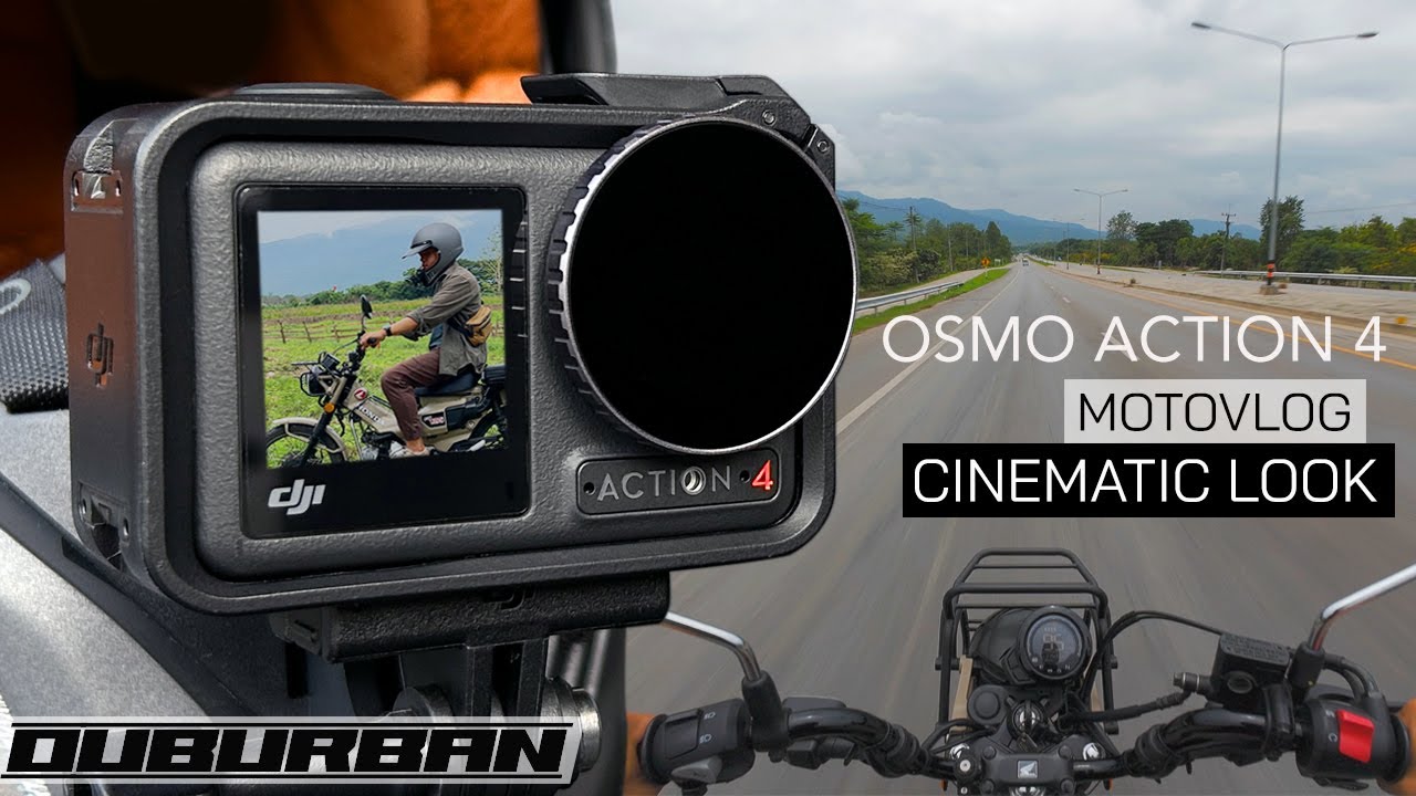 Создание кинематографического эффекта с помощью Osmo Action 4 и ND-фильтров Motovloging