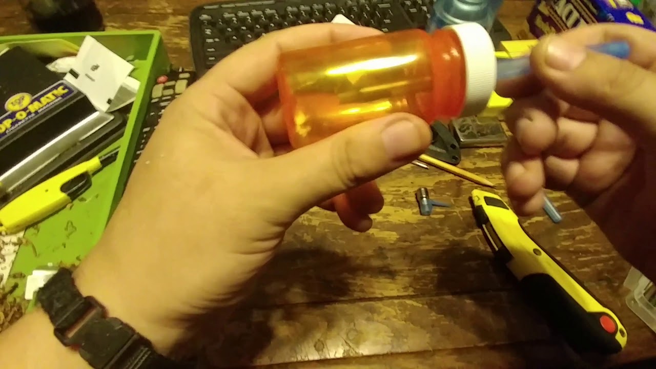 DIY Pipe Hack How to Make a Bic Hitter Pill Bottle Bubbler Water Pipe
