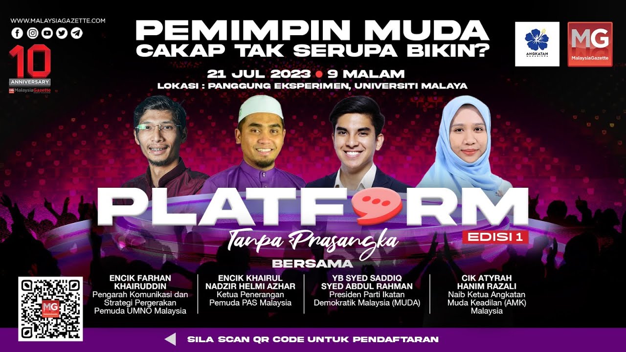 ((LIVE)) Pemimpin Muda Cakap Tak Serupa Bikin! #PlatformMG