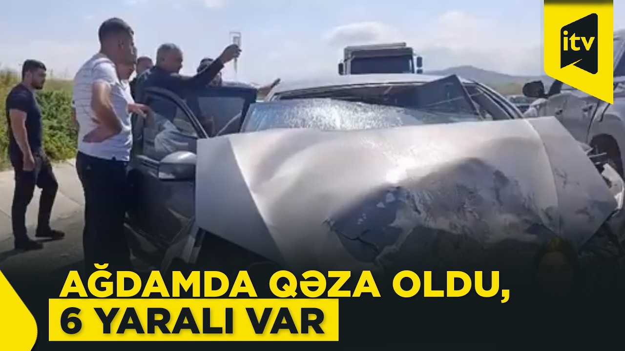 Ağdamda yol qəzası olub, yaralananlar var