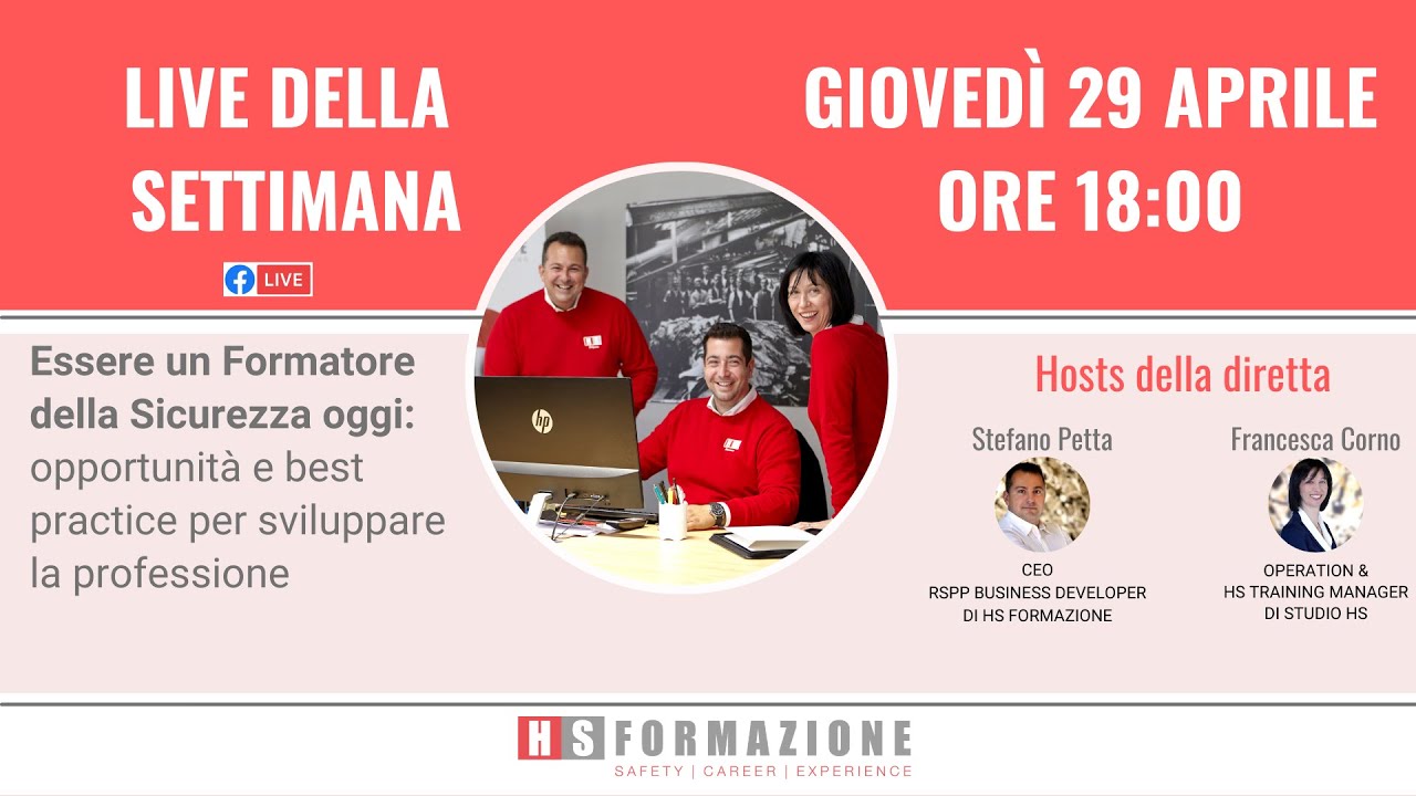 Essere un Formatore della Sicurezza oggi: opportunità e best practice per sviluppare la professione