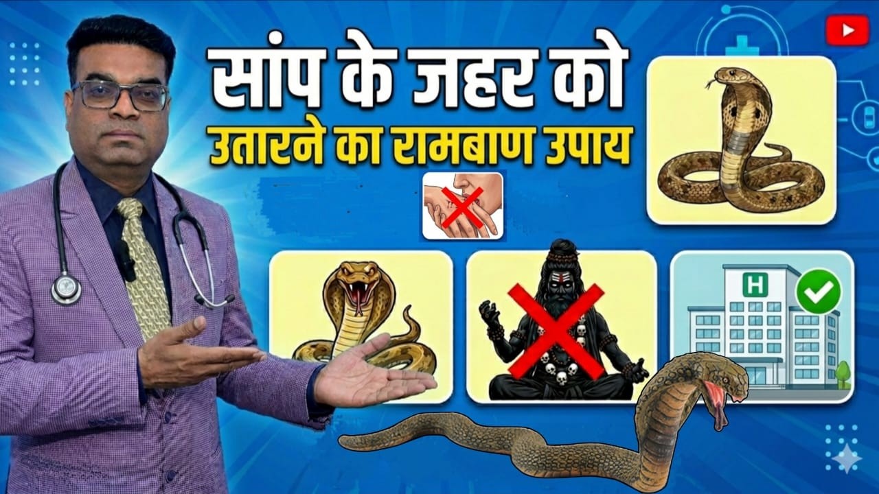सांप काटने पर क्या करें ? |  सांप के जहर को उतारने का रामबाण उपाय Snake Bites in Hindi