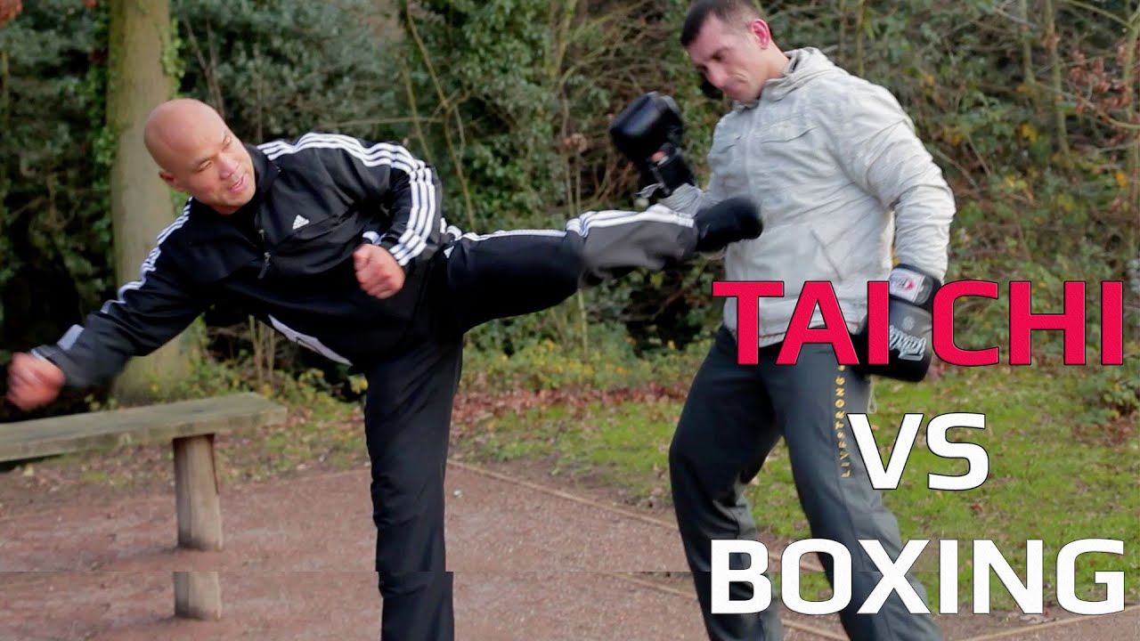 Tai Chi vs Boxing How to attack a boxer with kicks