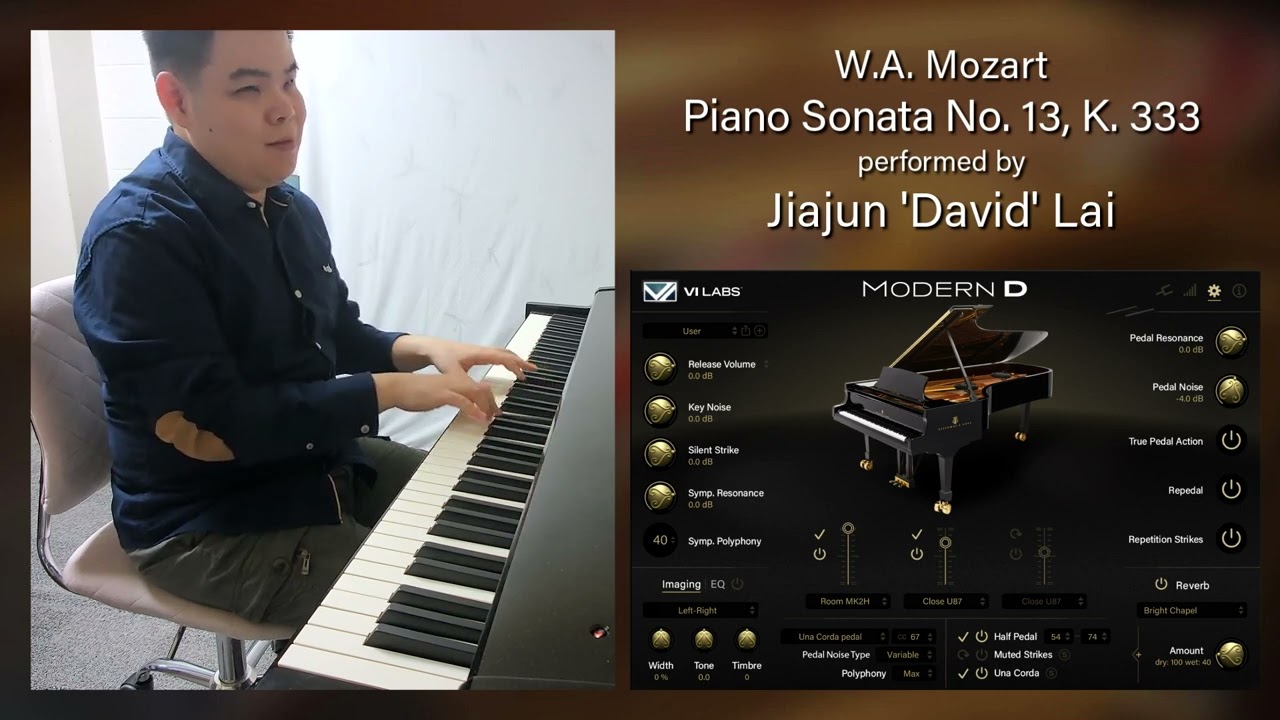 VI Labs Modern D: Mozart's Sonata K 333 by David Lai