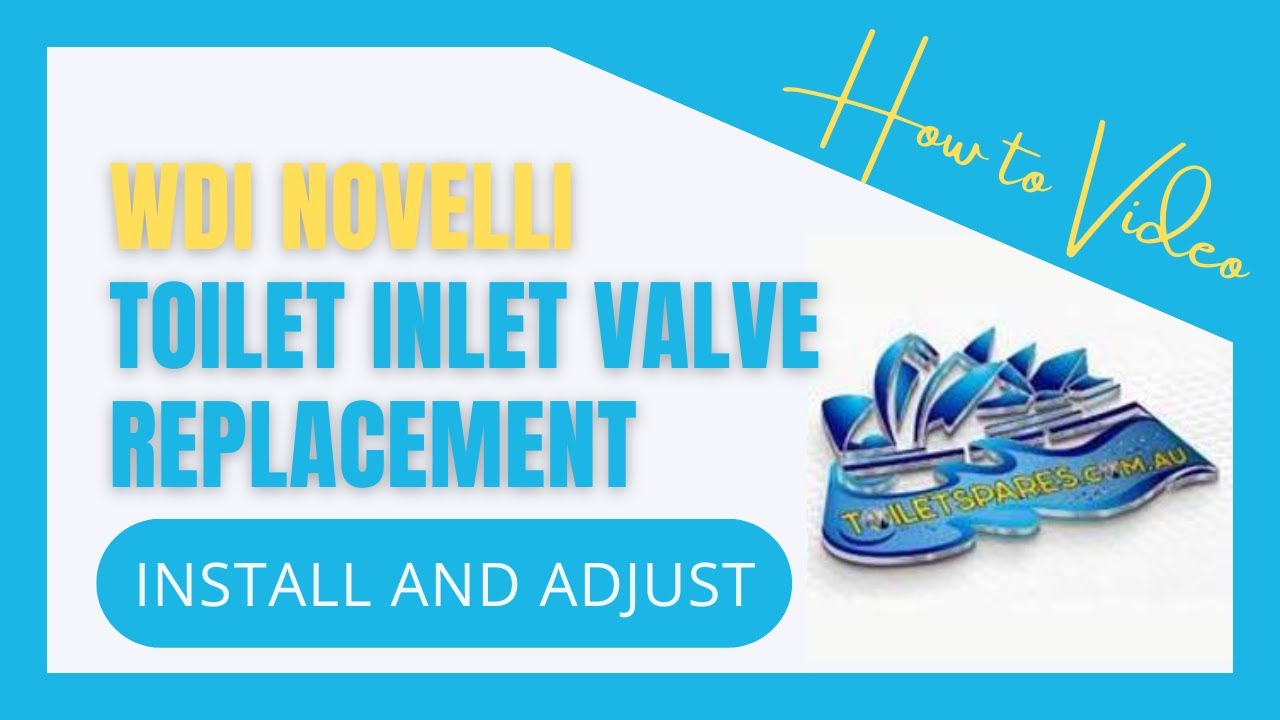 How to repair a WDI Novelli toilet Inlet valve without removing it - UPDATED VERSION