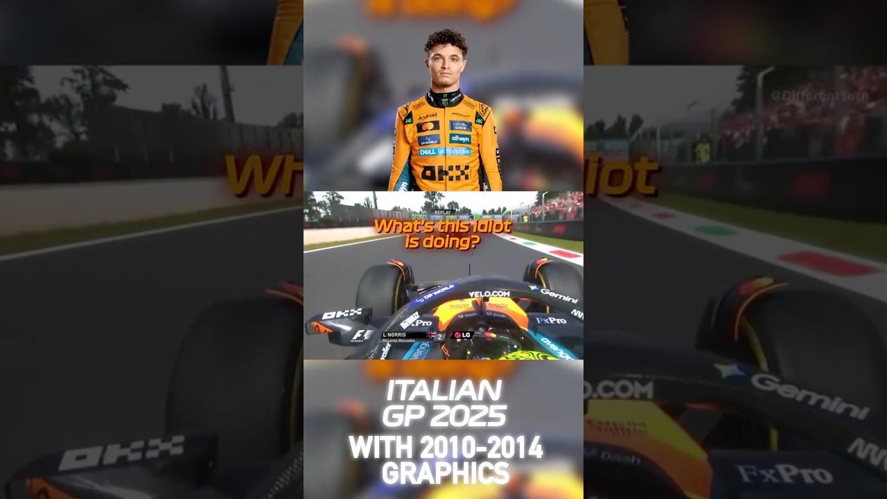 Lando Norris' 🤬🏎️ ANGRY TEAM RADIO | 2025 Italian Grand Prix with 2010-2014 Graphics #f1
