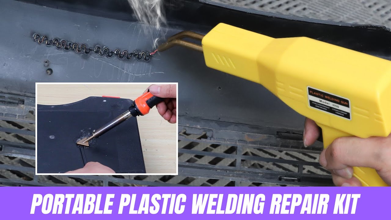 How to repair the damaged plastic-Fitinhot Plastic Welding Kit-Portable Car Bumper Repair Kit
