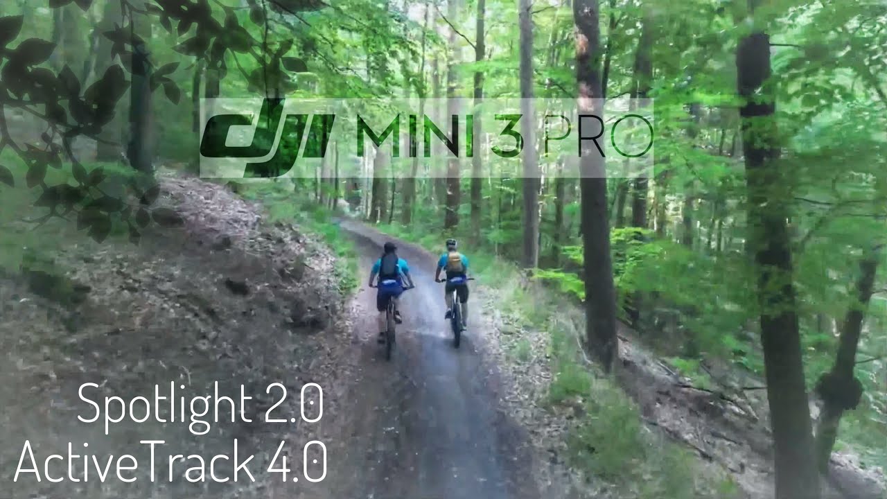 DJI Mini 3 Pro im SINGLETRAIL mit dem MTB • ActiveTrack 4.0 • Spotlight 2.0 •