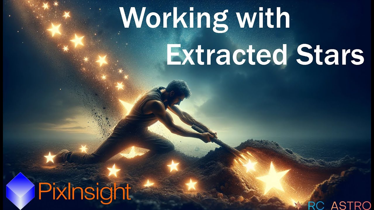 Pixinsight и извлеченные звезды (SXT с HNY)