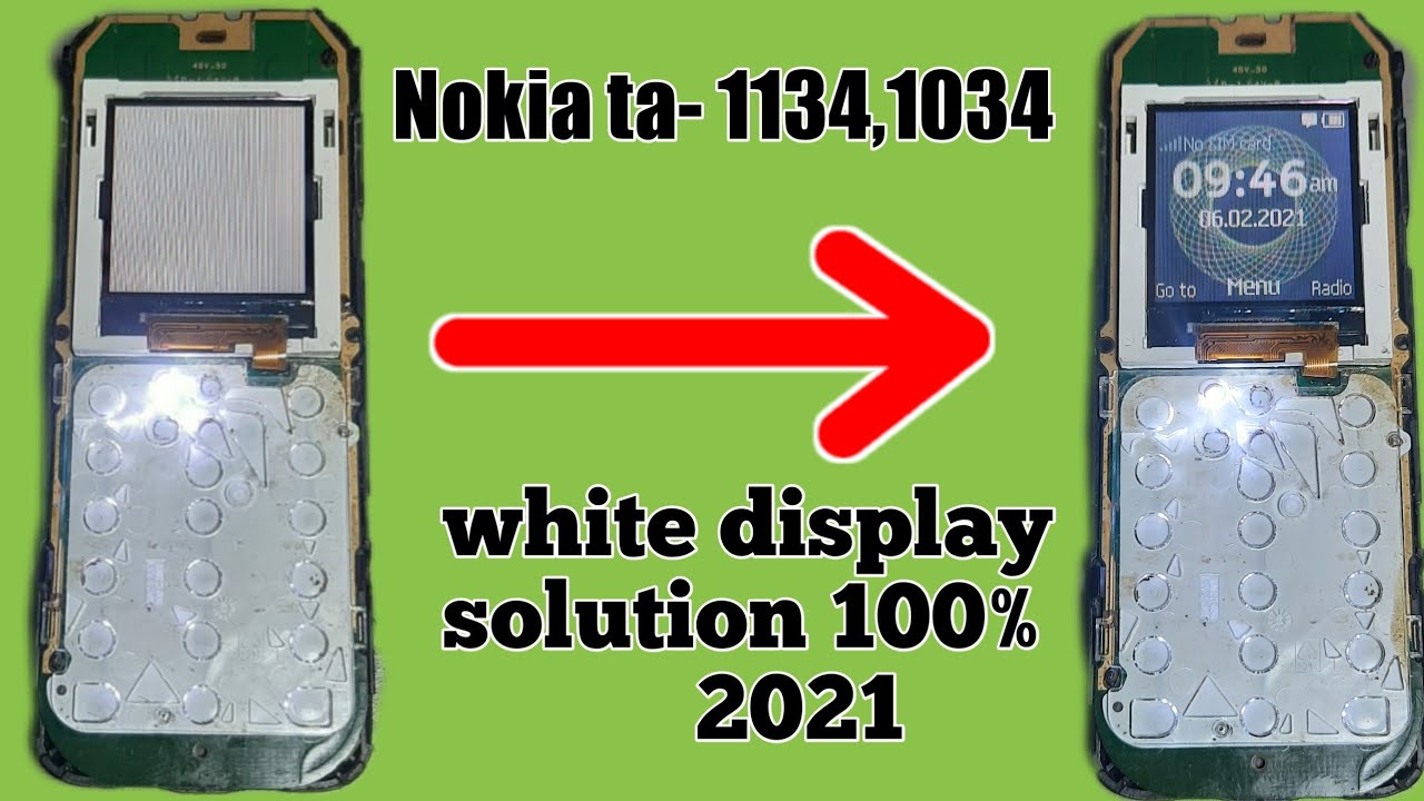 nokia ta1134 /1034 white display solution 100% 2021