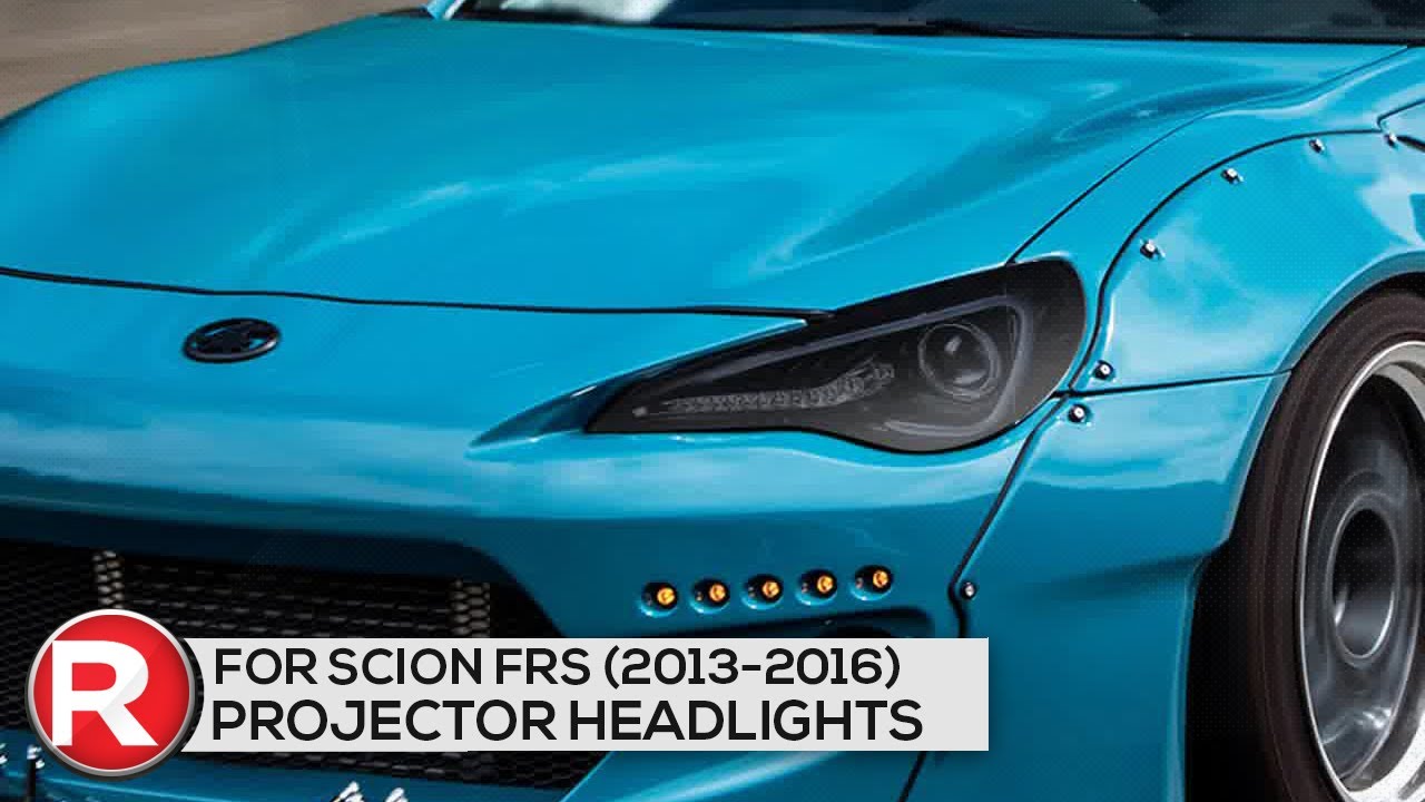 Demo & DIY Install: Spec-D Projector Headlights Scion FRS (2013-2016) LED Strip - Black or Chrome