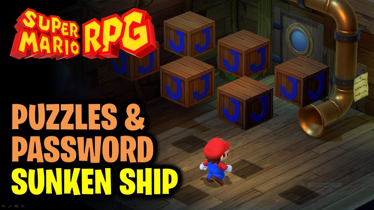 Sunken Ship Guide: All 6 Puzzles & Cellar Door Password | Super Mario RPG
