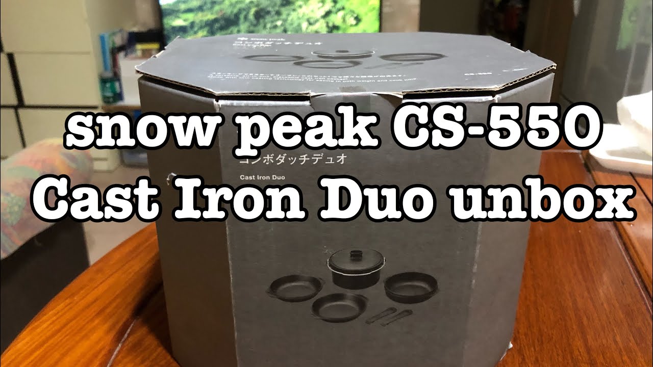 Snow Peak CS-550 Cast Iron Duo unbox