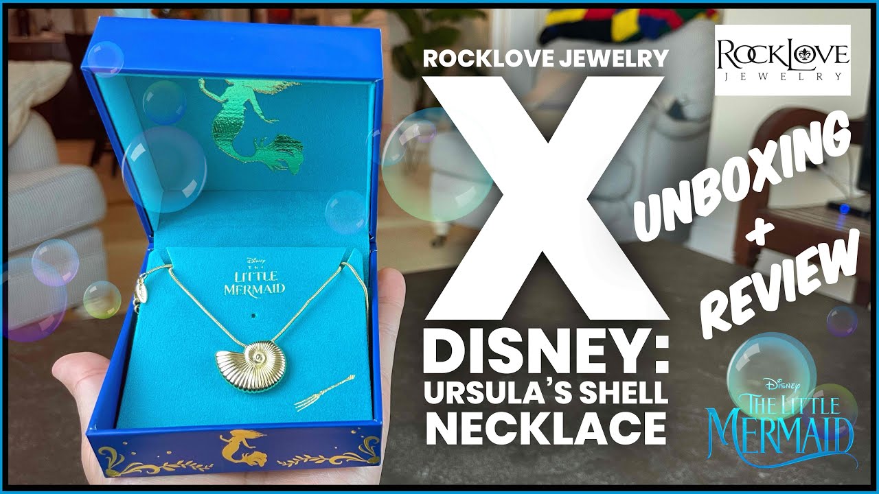 ROCKLOVE Jewelry x Disney: Ursula&rsquo;s Shell Necklace Unboxing + Review! @Disney @RockLoveDesigns
