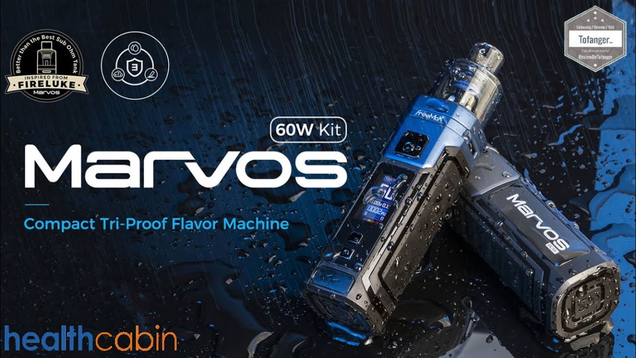 Freemax Marvos 60W Pod Mod Kit 2000mAh 4.5ml - FreeMax MS Mesh Coil - HealthCabin  Vape - Unboxing