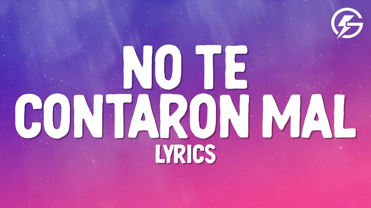 Christian Nodal - No Te Contaron Mal (Letra/Lyrics)