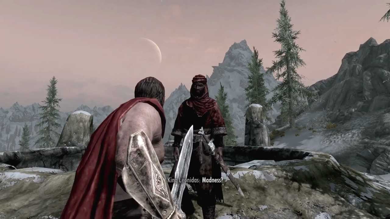 This is SPARTA! (in Skyrim)