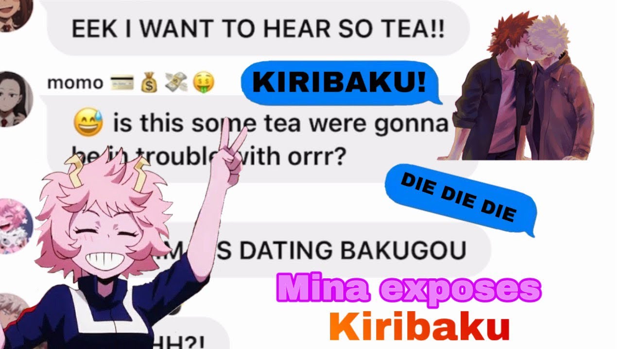 Mina exposes Kiribaku || class 1A reacts || MHA || Exposing || Kiribaku || Bottom Bakugou ||