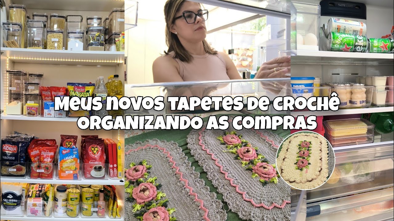✨VOLTEI!! COM TUDO!! ORGANIZANDO A DISPENSA E GELADEIRA | rotina com o marido operado 