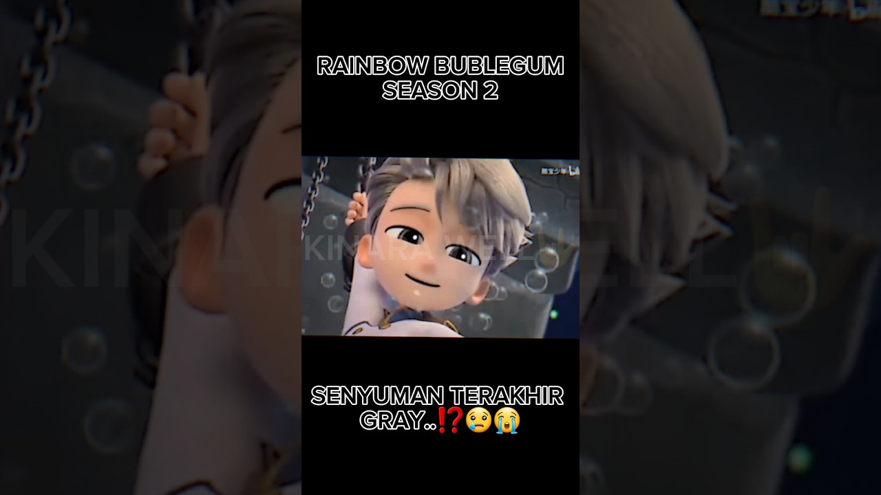 SENYUMAN TERAKHIR GRAY...😱🥺😭😭😭 #kinara #jj #rainbowbubblegem 🤍💜🖤  siapa yg sedih nonton episode ini