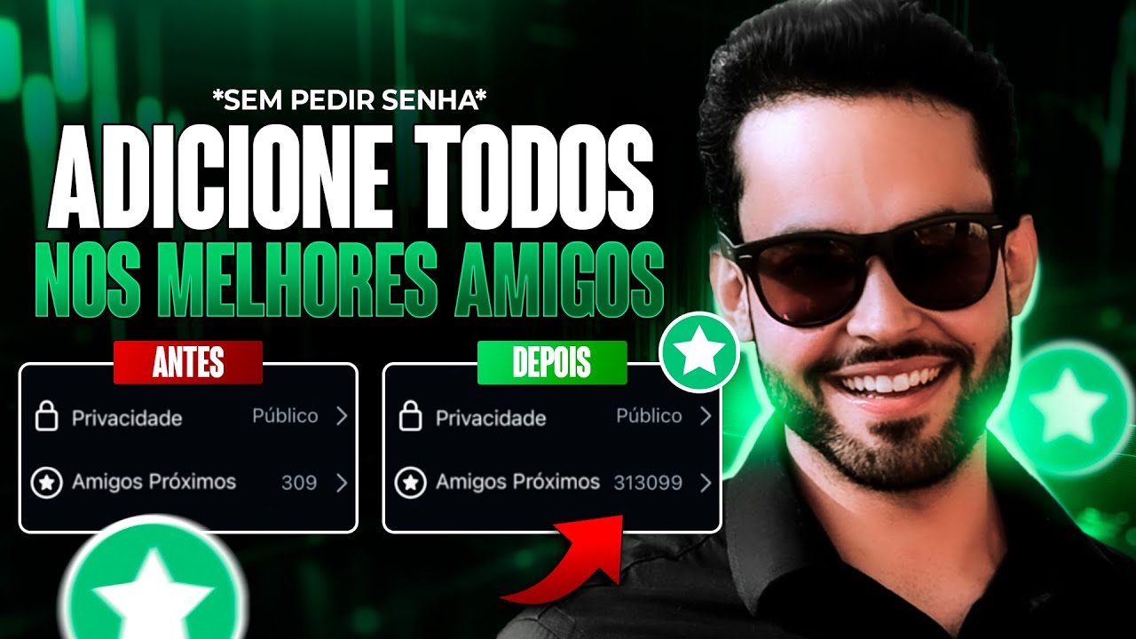 Como adicionar TODOS os seguidores nos MELHORES AMIGOS do INSTAGRAM (SEM PRECISAR DE LOGIN E SENHA)
