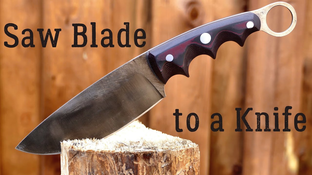 Knifemaking: Used Concrete Saw Blade turned into a Beautiful Knife