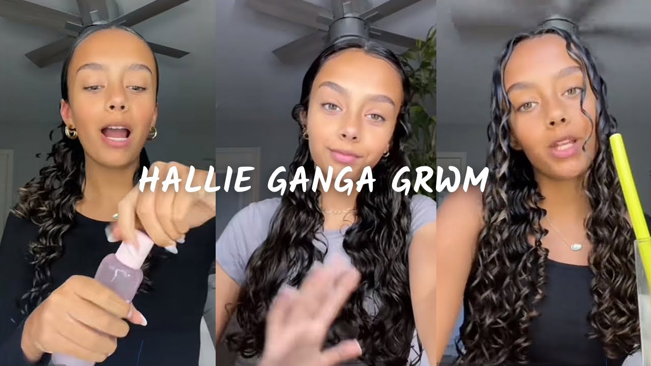 Hallie ganga Grwm complation|| #tiktok #grwm #trending
