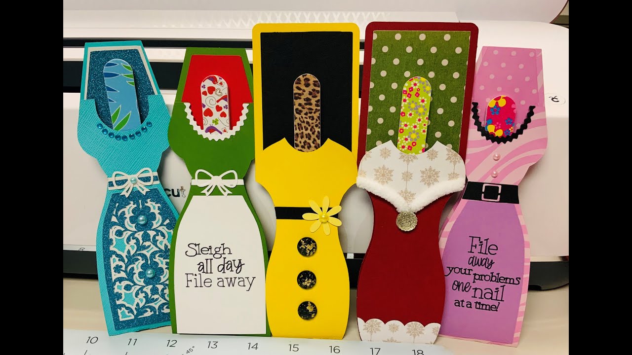 Cute DIY Dress Nail File Holder